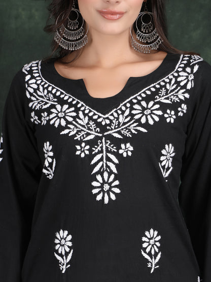 Hand Embroidery lucknow chikankari kurti